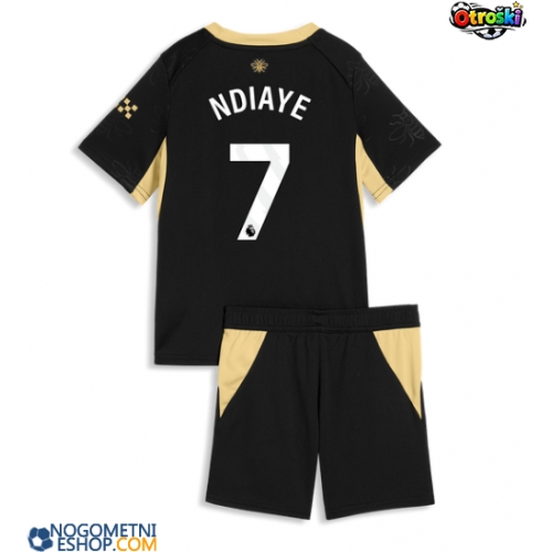 Otroški Nogometni dresi Manchester City Iliman Ndiaye #7 Gostujoči 2026-27 Kratek Rokav (+ Kratke hlače)